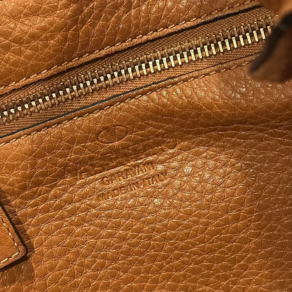 Valentino Garavani ROCKSTUD CALFSKIN HOBO BAG Light Cuir Tobacco Brown Crossbody - Picture 6 of 16